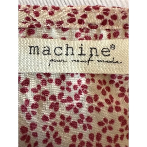 Machine Women’s S Cottagecore Milkmaid Floral Cropped Smocked Top Square Neck - Picture 4 of 9